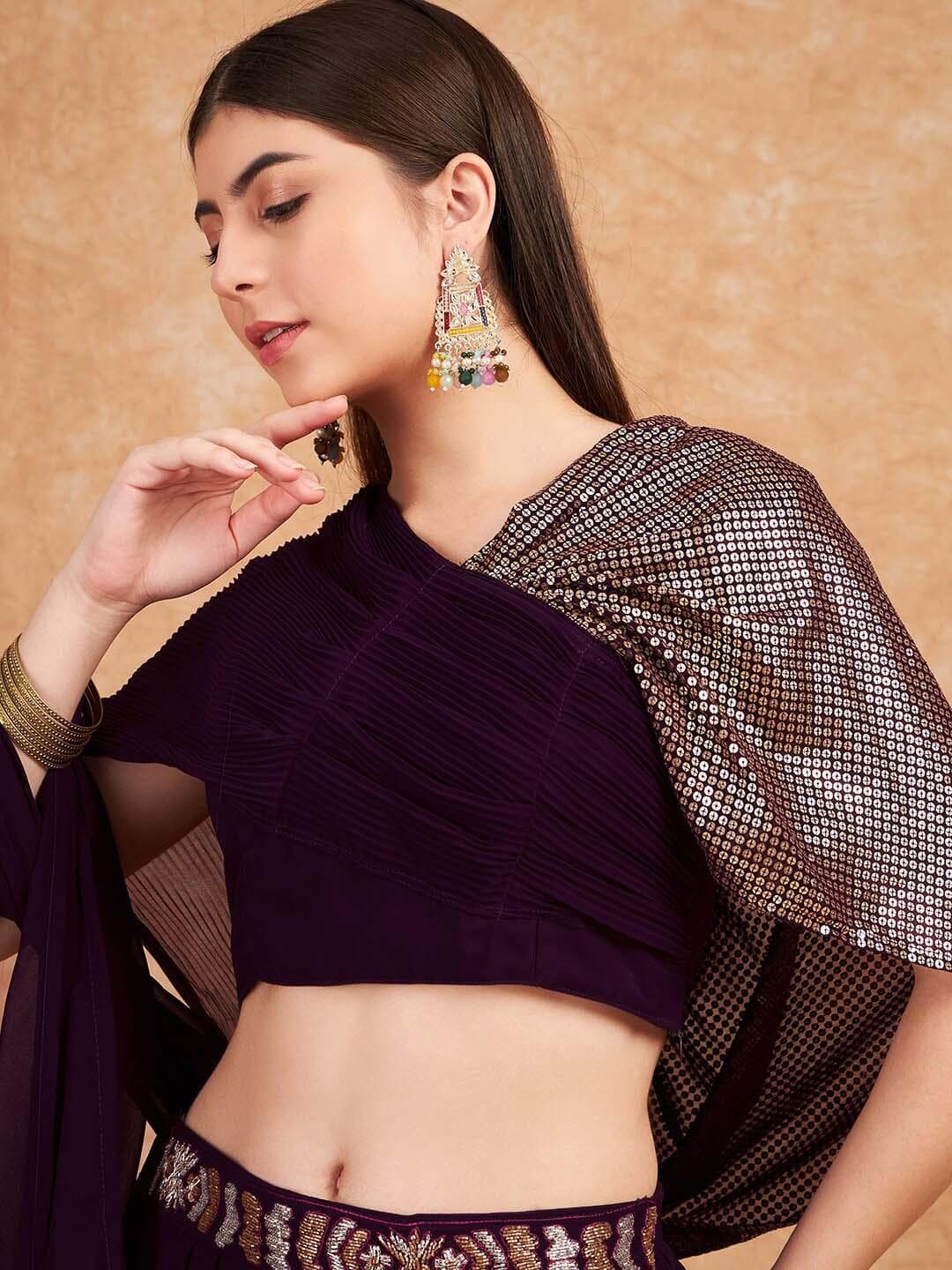Sangria Embroidered Lehenga Choli