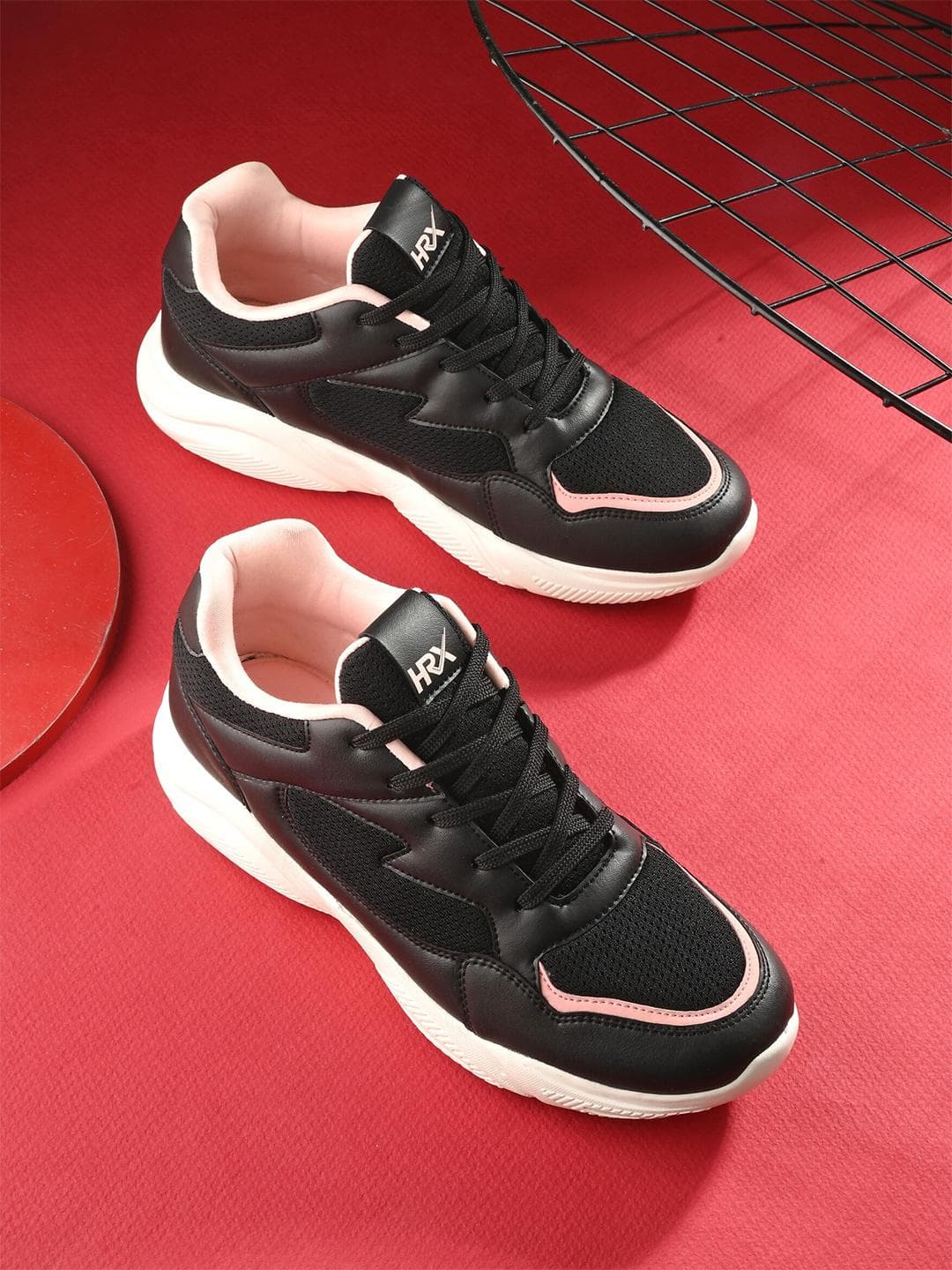 Buy HRX By Hrithik Roshan Women Black Mesh Running Sports Shoes - - Footwear for Women