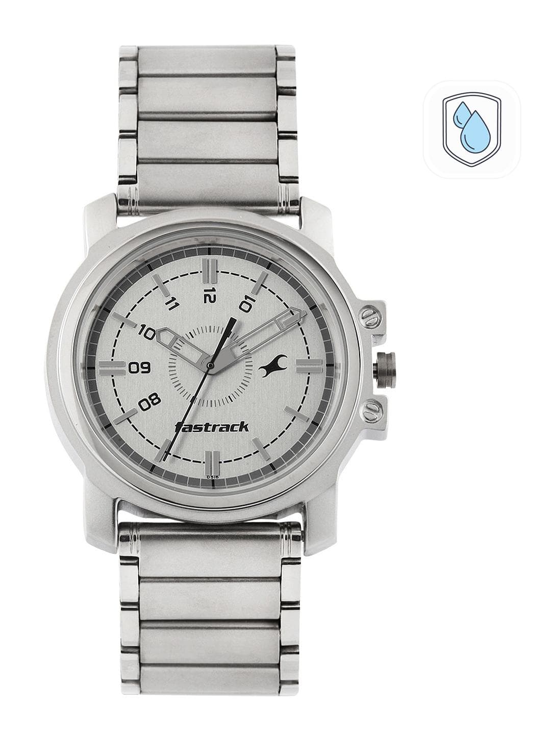 Buy Fastrack Men Silver Toned Dial Watch NE3039SM01 - - Accessories for Men