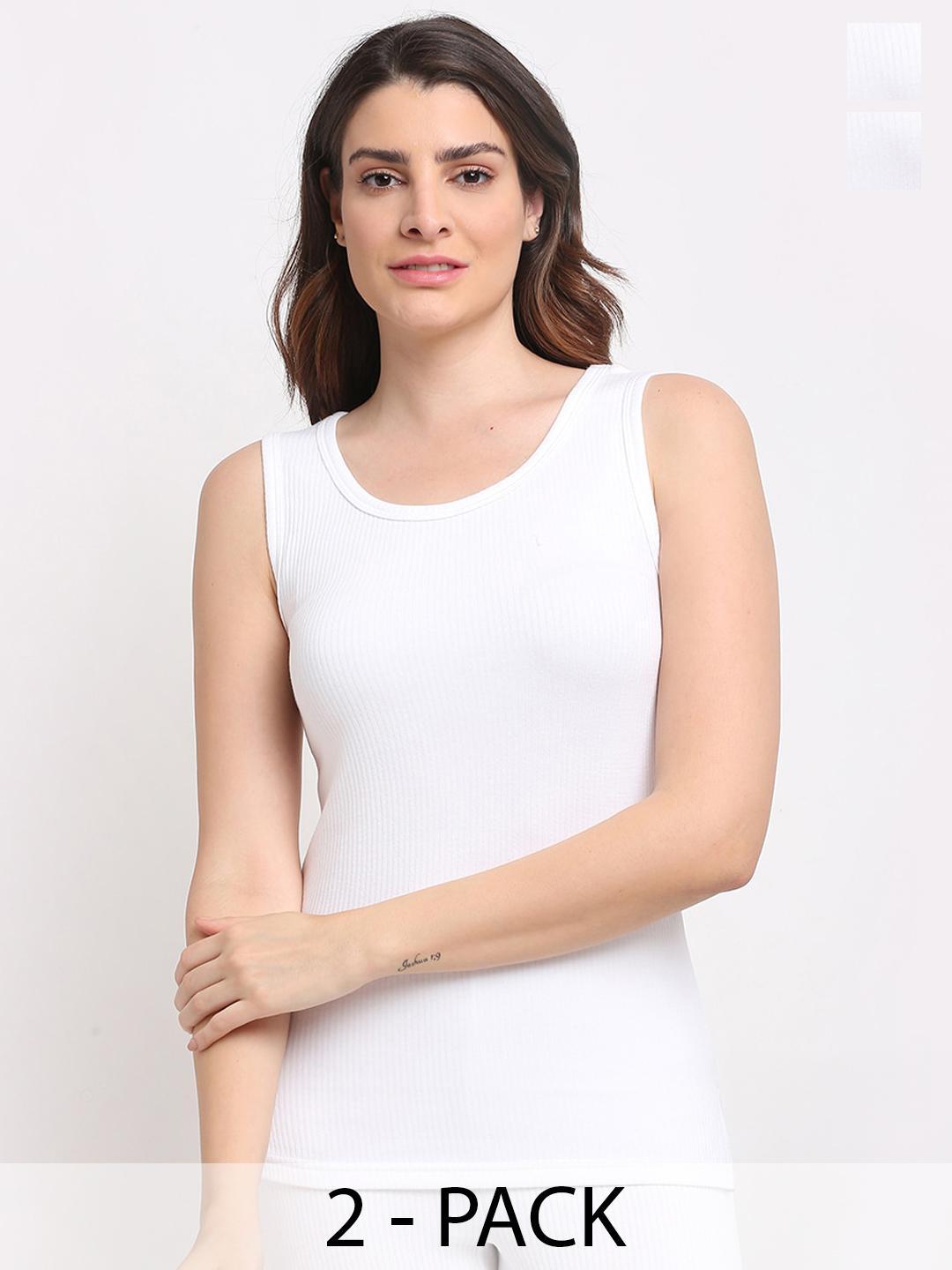 Buy Aerowarm Pack Of 2 Ribbed Sleeveless Thermal Tops - - Apparel for Women