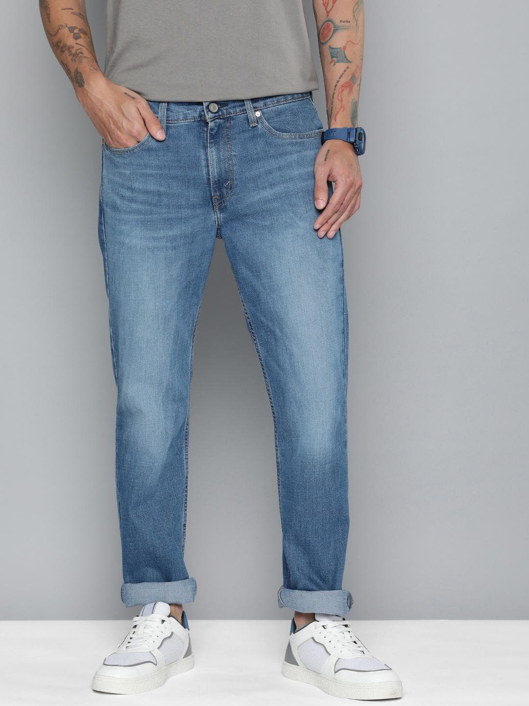 Levis Men 511 Slim Fit Light Fade Stretchable Jeans