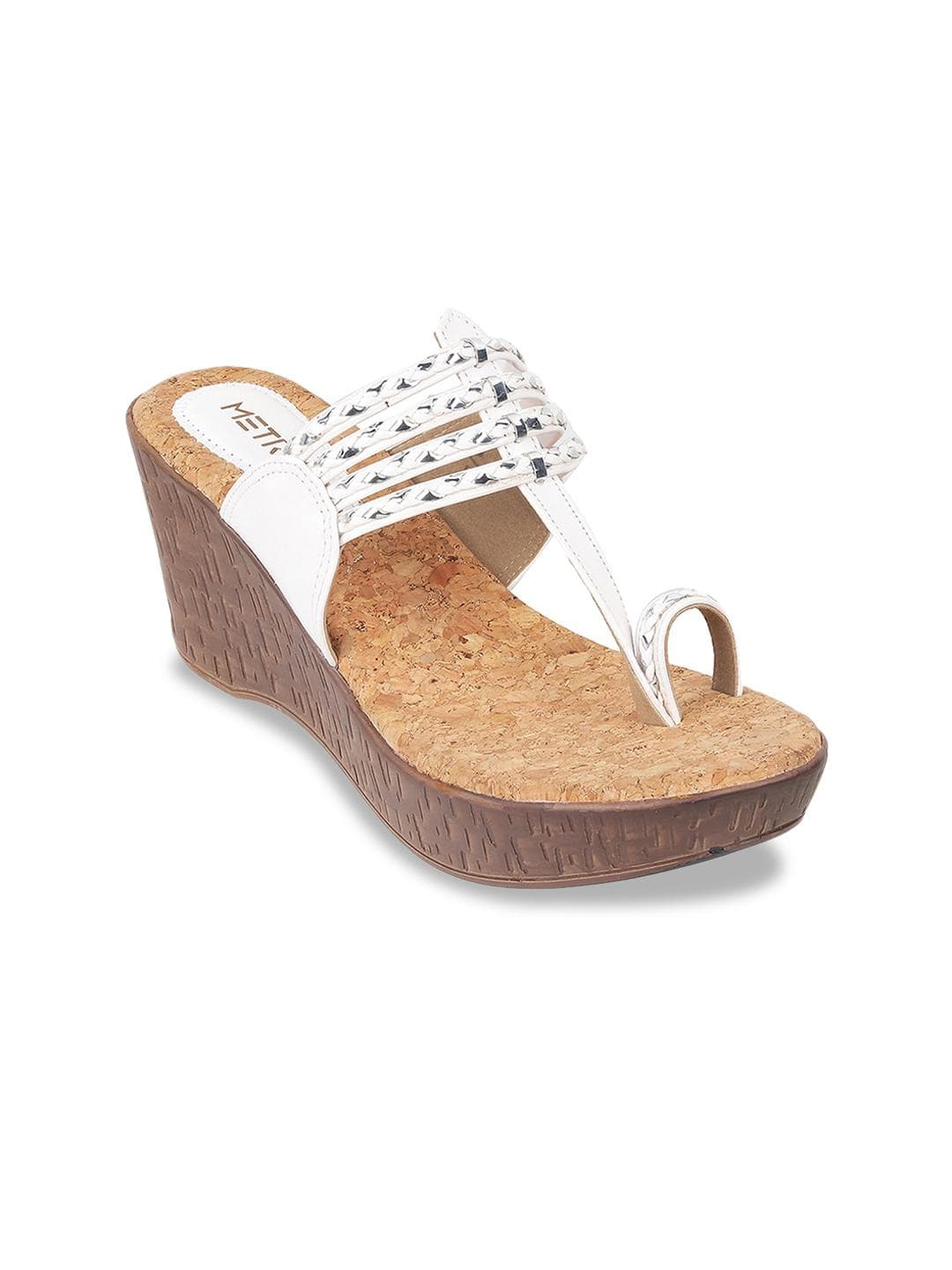 Metro Textured One Toe Wedges