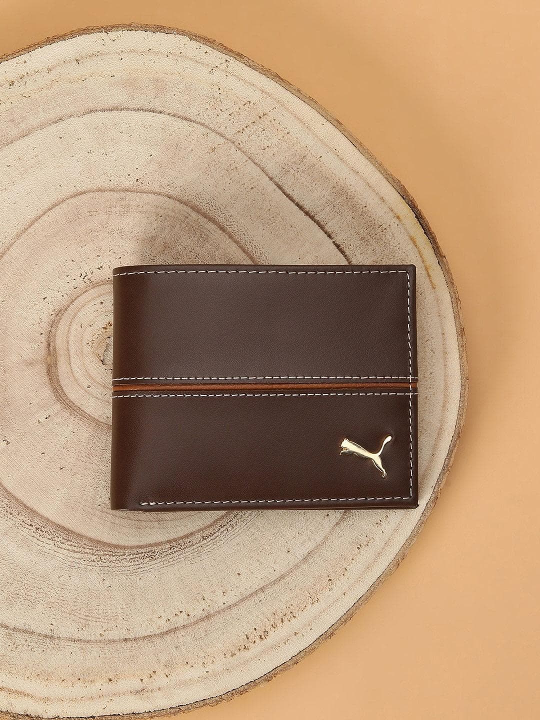 Puma Leather Stripe Bi-Fold Wallet