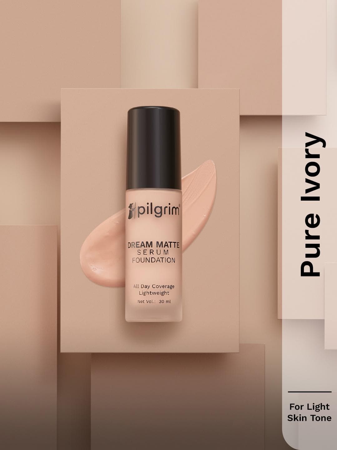 Buy Pilgrim Dream Matte Serum Liquid Foundation 30ml Pure Ivory 110 - - Personal Care for Unisex