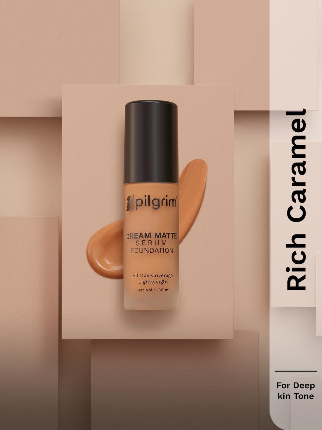 Buy Pilgrim Dream Matte Serum Liquid Foundation 30ml Rich Caramel 325 - - Personal Care for Unisex