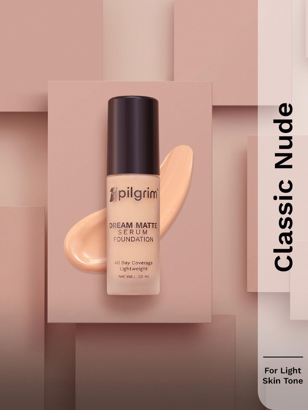 Buy Pilgrim Dream Matte Serum Liquid Foundation 30ml Classic Nude 123 - - Personal Care for Unisex