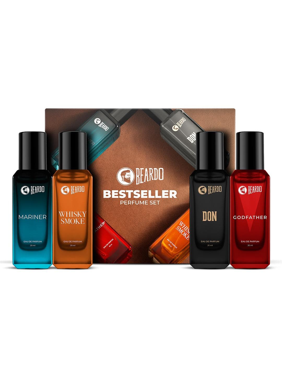 Buy BEARDO Men Set Of 4 Assorted Long Lasting Eau De Parfum 20ml Each - - Personal Care for Men
