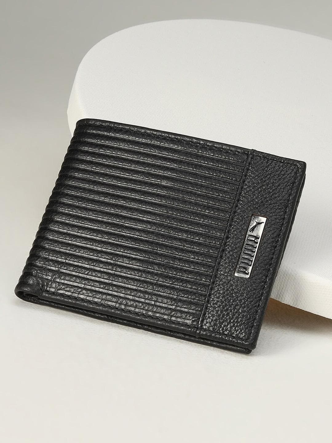 Puma Textured Leather Embossed Wallet