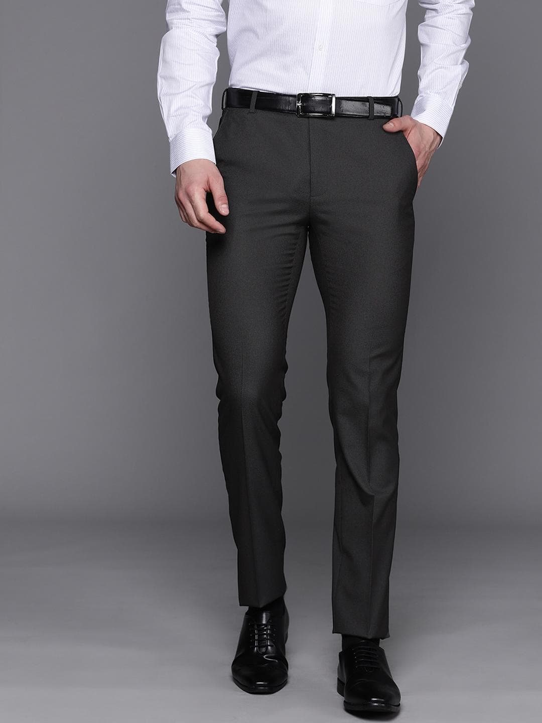 Raymond Men Slim Fit Formal Trousers