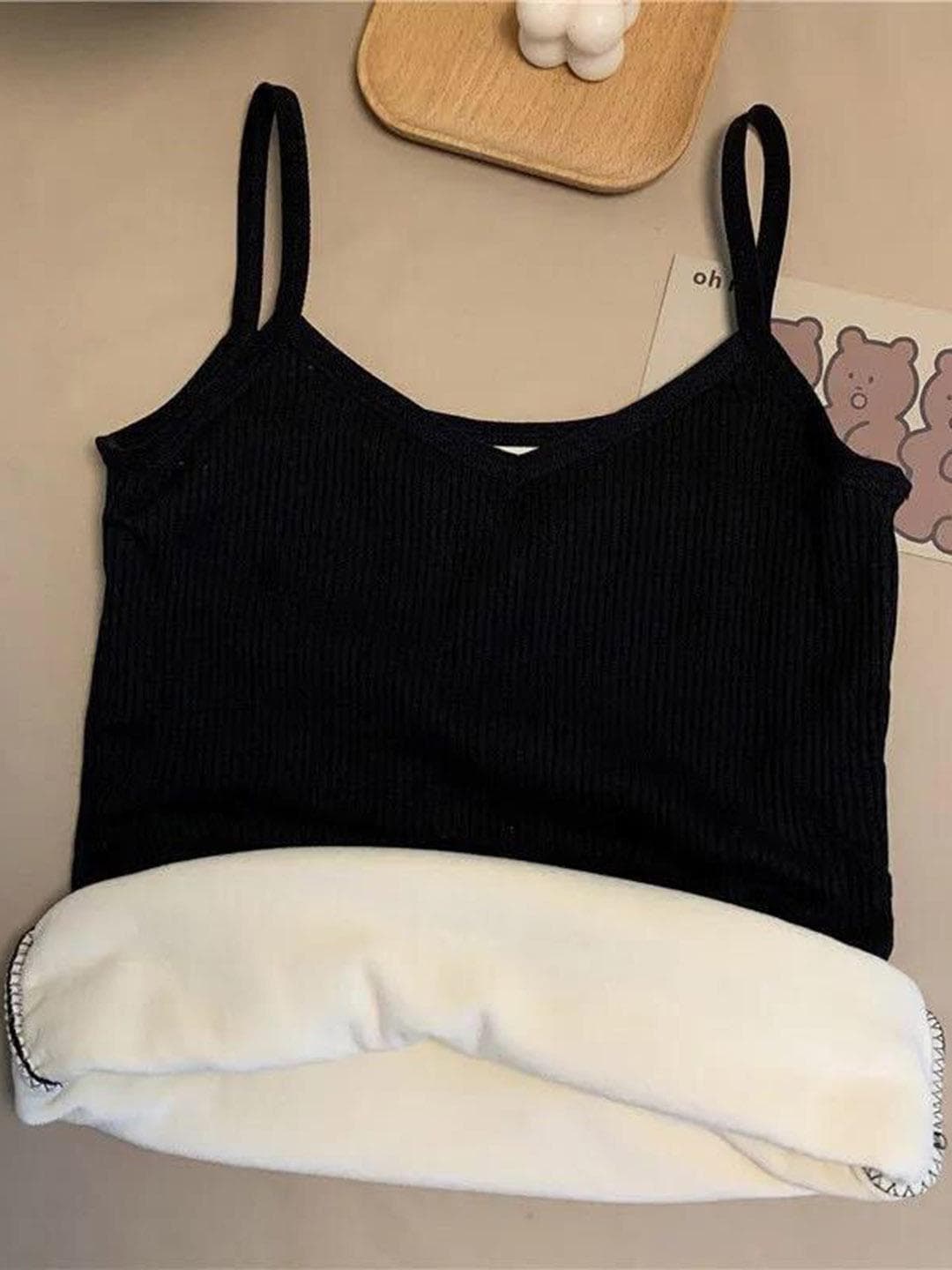 Buy Alexvyan Winter Warm Fleece Inside Narrow Strap Slim Fit Thermal Camisole - - Apparel for Women