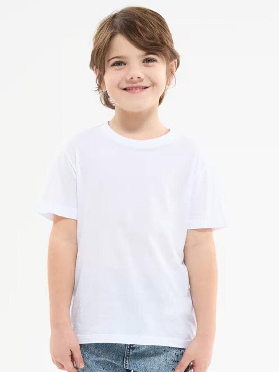 BAESD Kids Round Neck Bio Finish Pure Cotton T-shirt