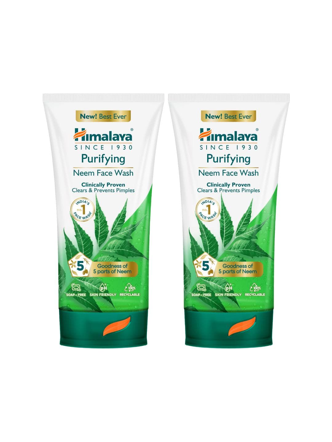 Buy Himalaya Set Of 2 Purifying Neem Face Wash 150ml Each - - Personal Care for Unisex