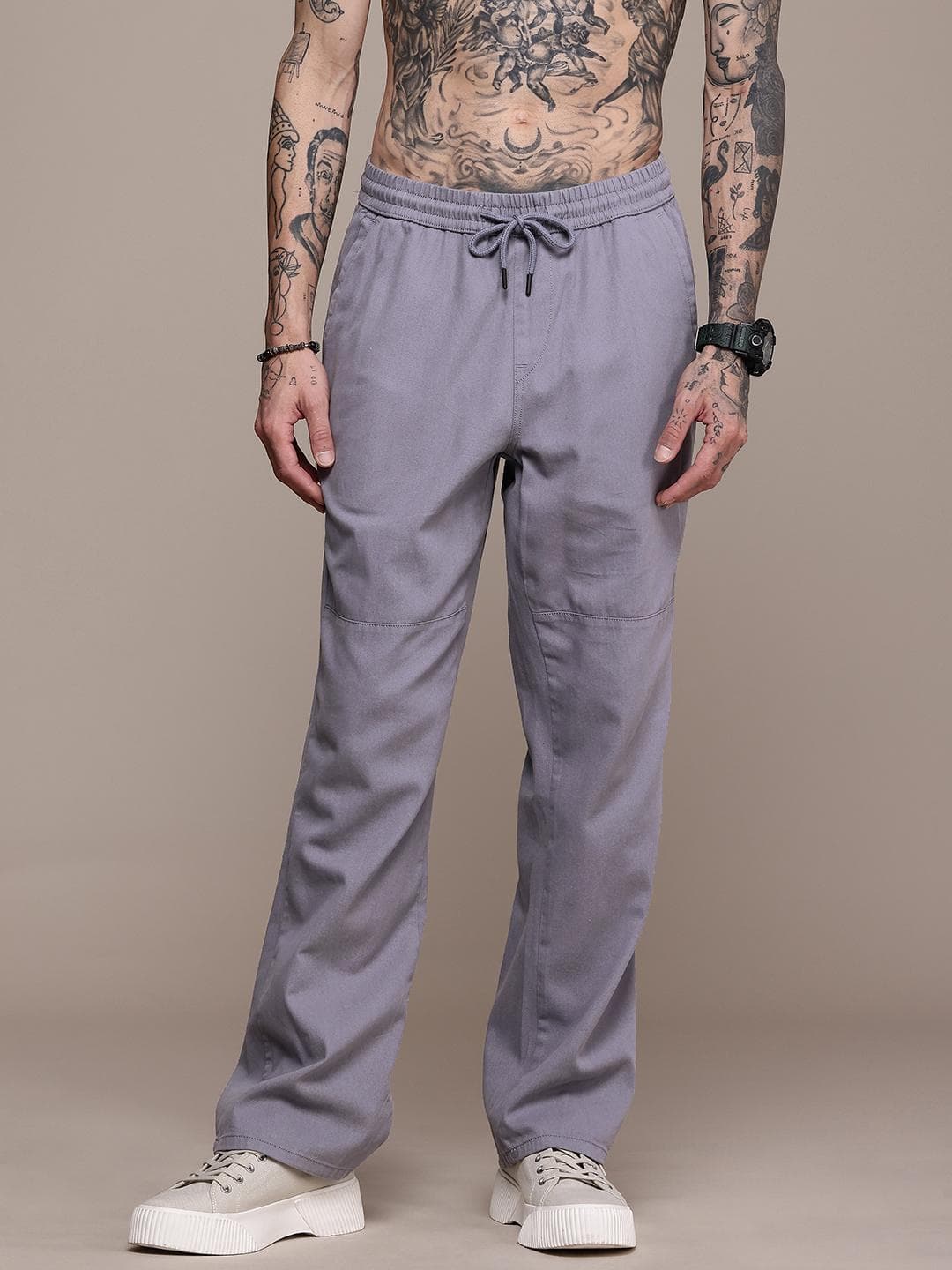 The Roadster Life Co. Pure Cotton Joggers Trousers