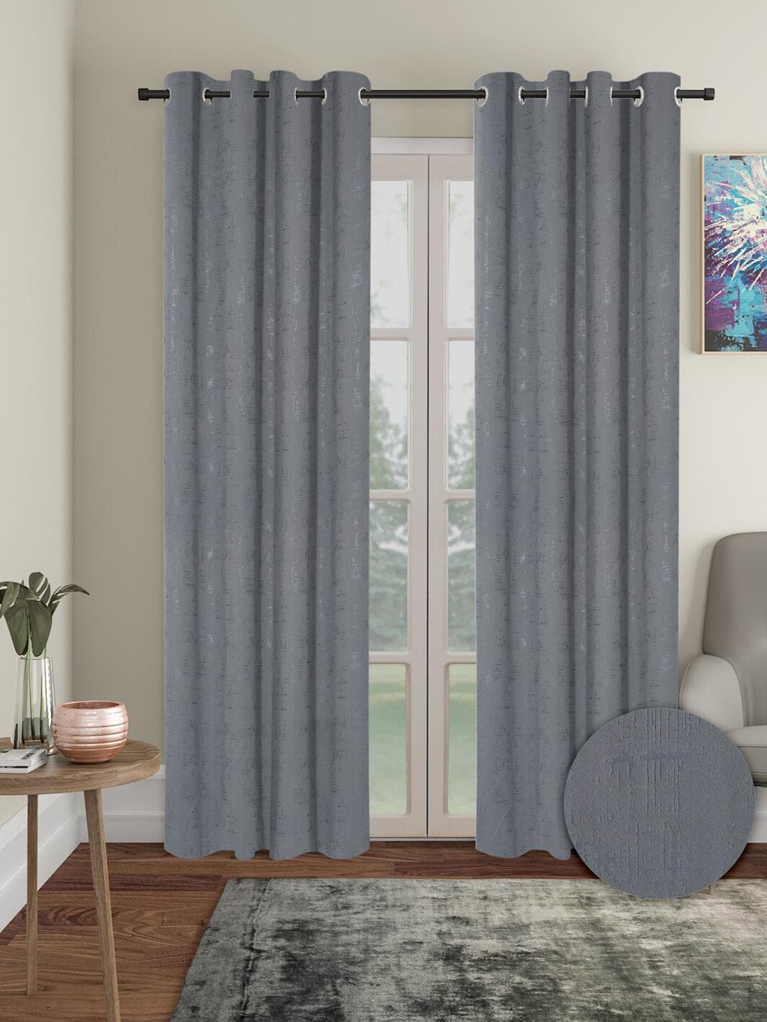 Aura 2 Pieces Blackout Door Curtains