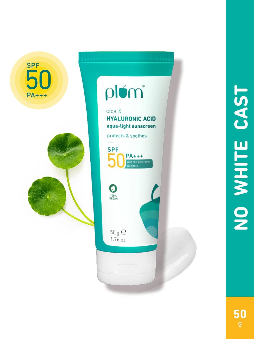 Buy Plum Cica & Hyaluronic Acid Aqua Light Sunscreen SPF 50 PA+++ 50g - - Personal Care for Unisex
