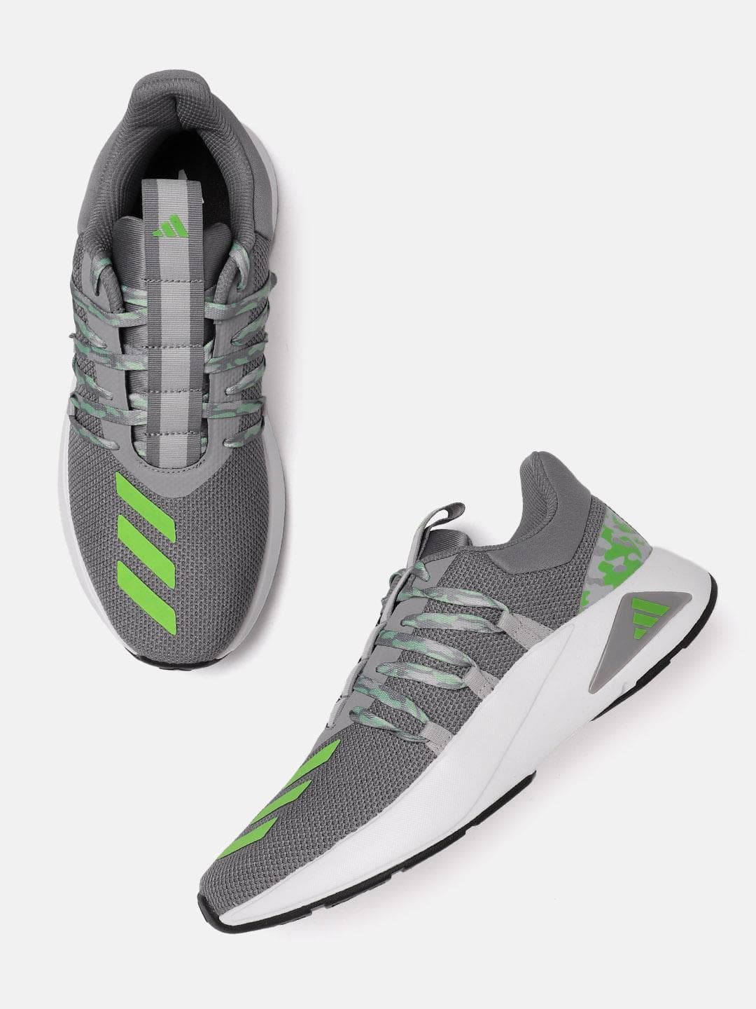 ADIDAS Men Woven Design RunIN Tech Shoes