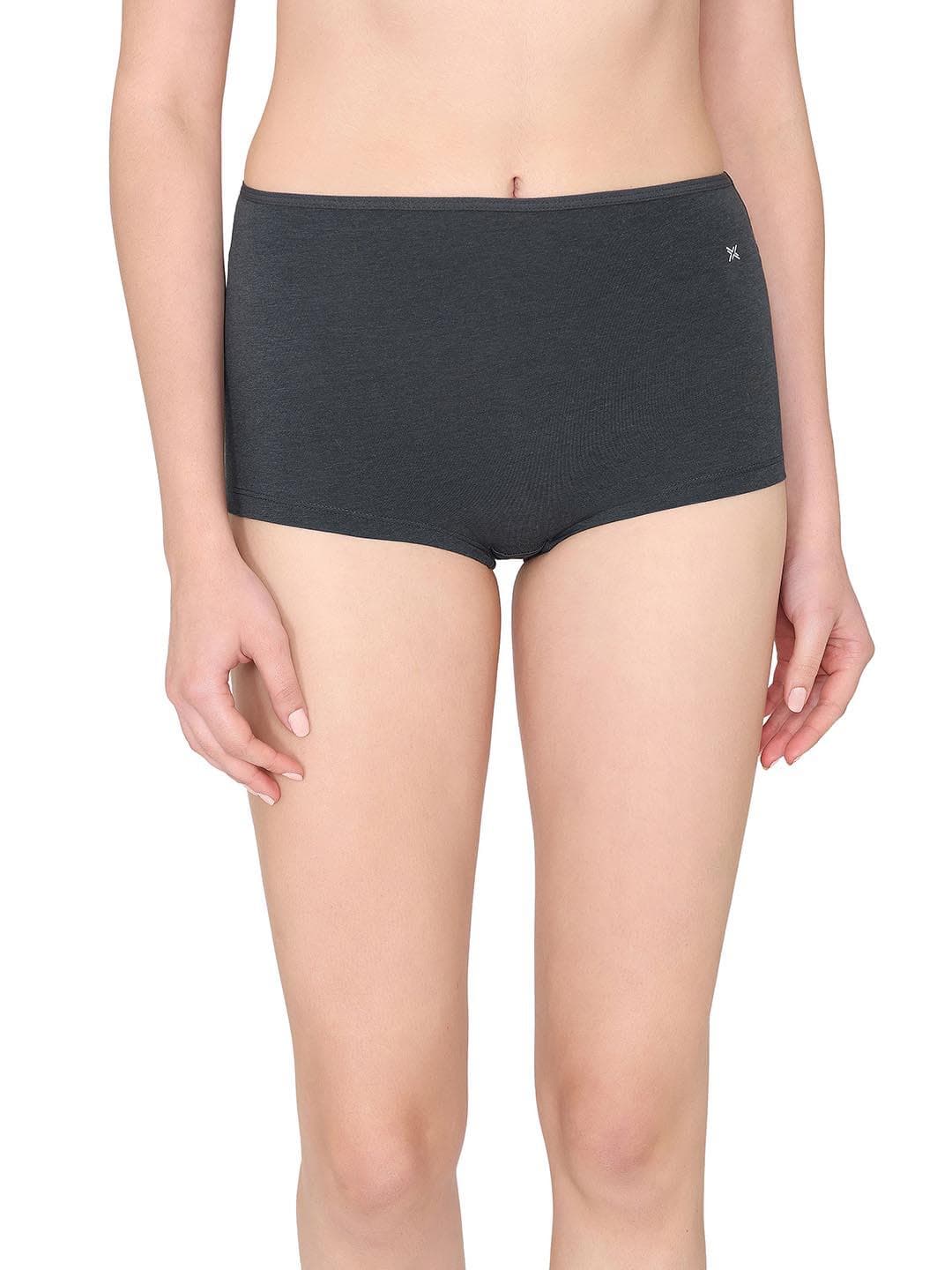Buy LAVOS Women Bamboo Cotton Mid Waist Soft Elasticated Long Boy Shorts Underwear - - Apparel for Women
