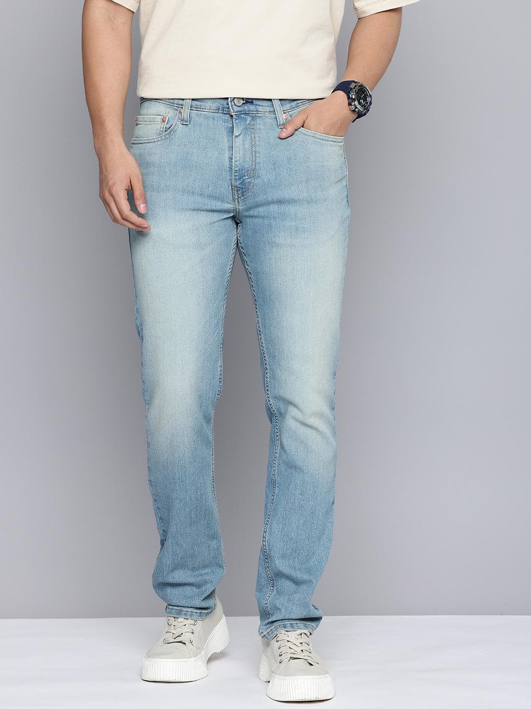 Levis Men 511 Slim Fit Heavy Fade Stretchable Jeans