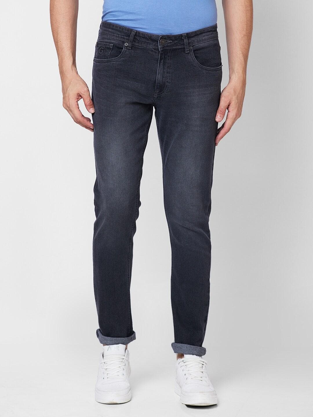 GIORDANO Men Slim Fit Light Fade Clean Look Stretchable Jeans