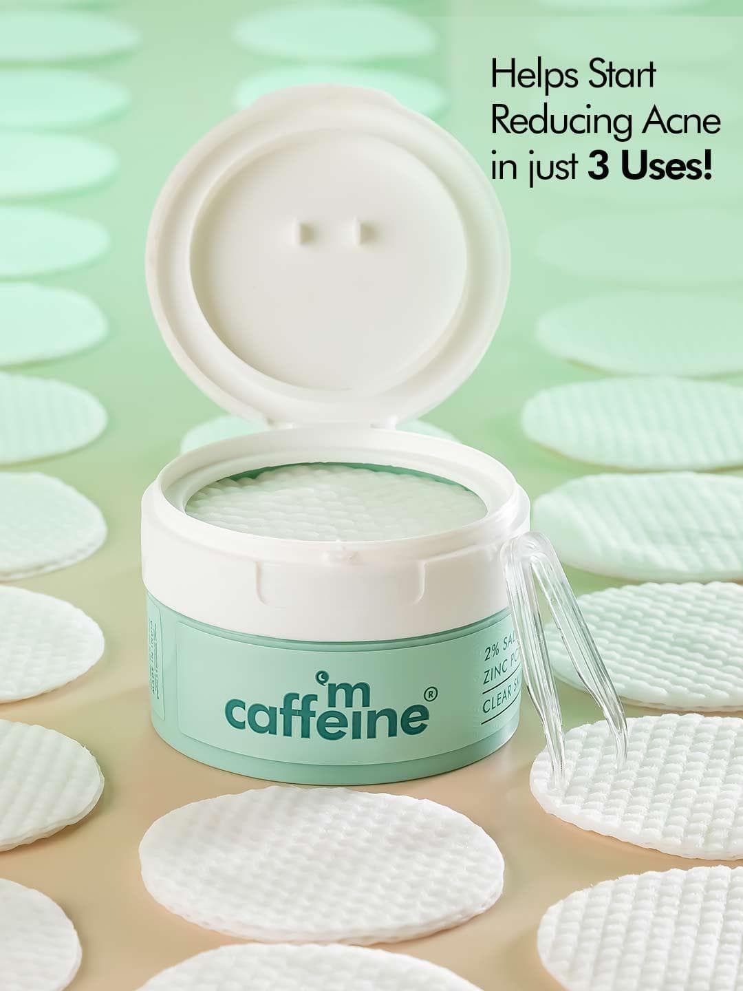 Buy MCaffeine 2% Salicylic Acid Zinc PCA & Matcha Tea Clear Skin Acne Pads 40 Pads - - Personal Care for Unisex