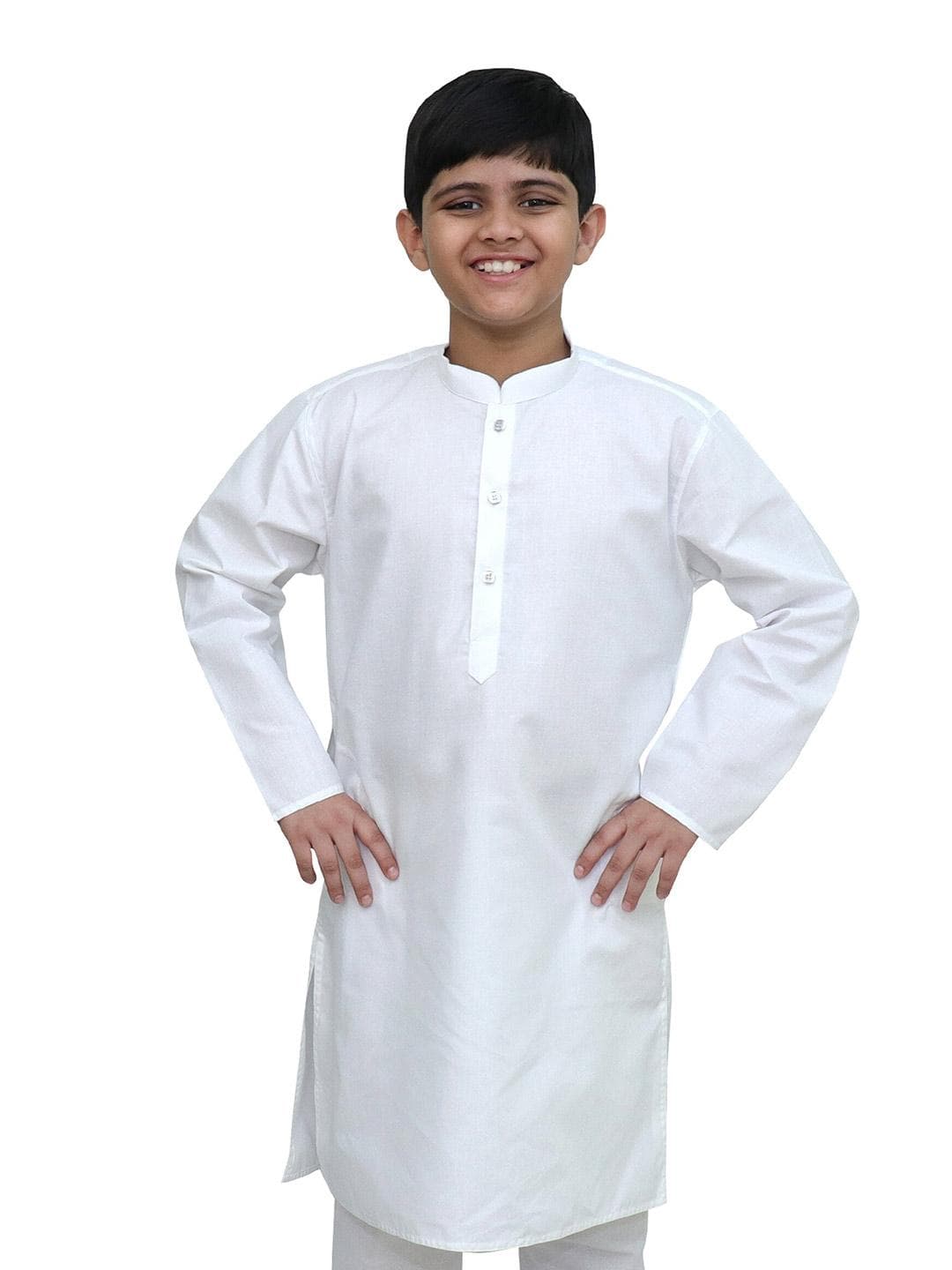 BAESD Boys Mandarin Collar Cotton Straight Kurta