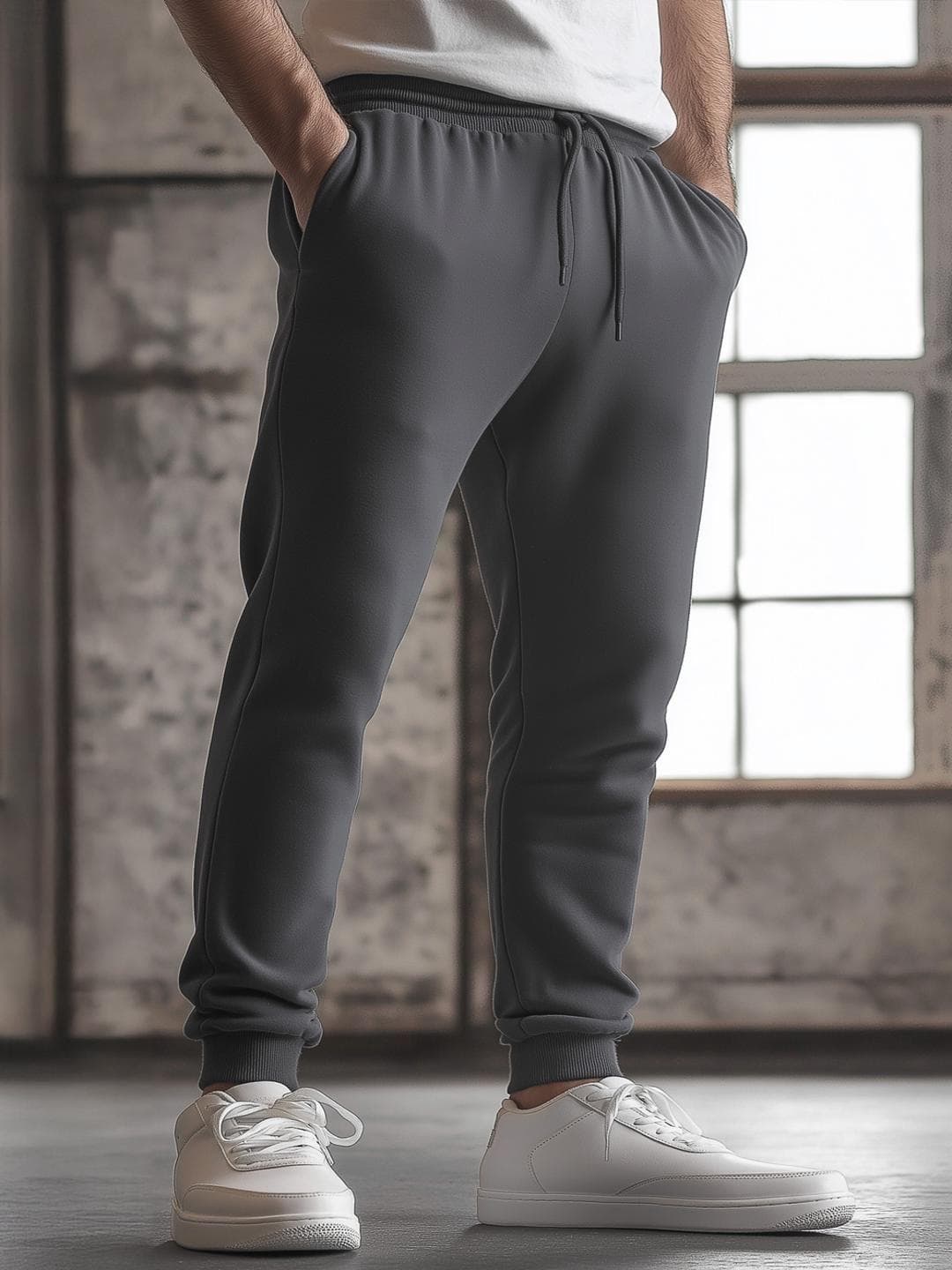 NOBERO Men Mid-Rise Joggers