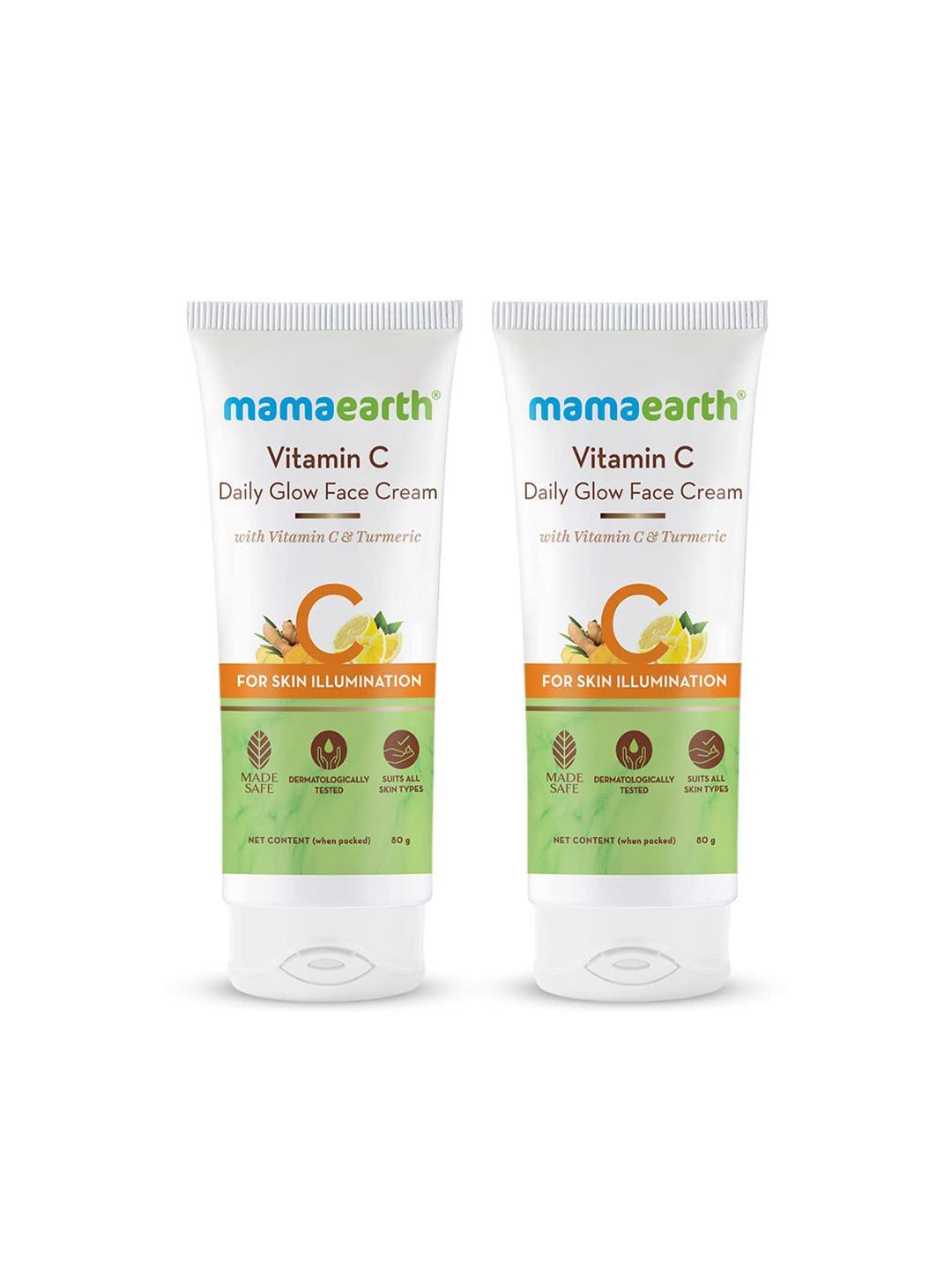 Buy Mamaearth Set Of 2 Vitamin C Daily Glow Face Cream For Skin Illumination 80g Each - - Personal Care for Unisex