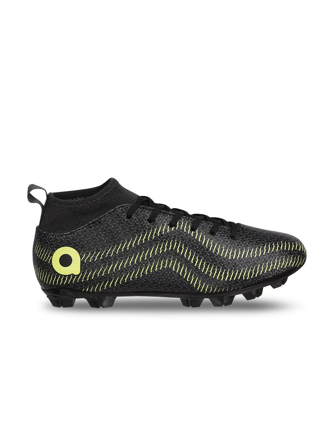 Aivin Black Rattle Snake Pro Football Shoes