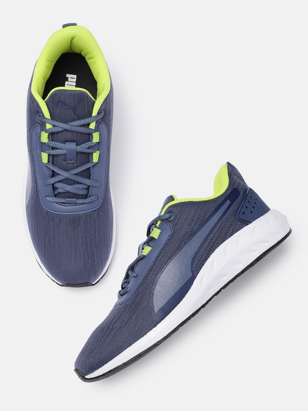 Buy Puma Men Textured Levyrun IDP Road Running Shoes - - Footwear for Men