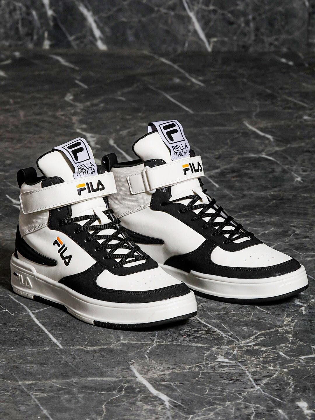 Buy FILA Men AZARO Lifestyle Walking Velcro Detail Mid Top Shoes - - Footwear for Men