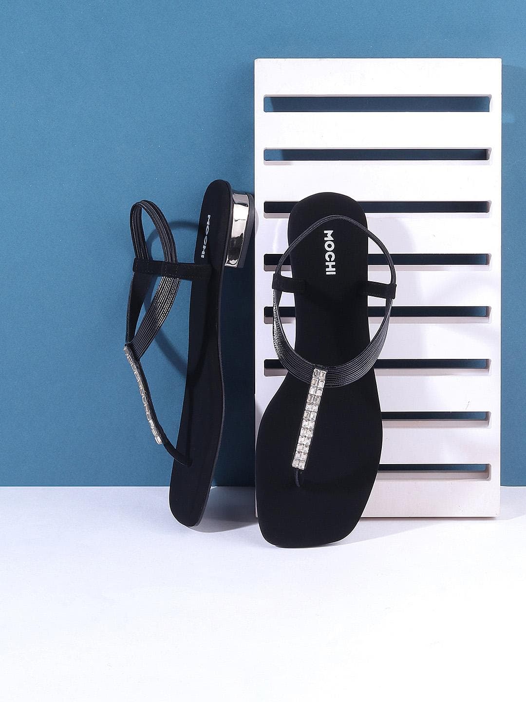 Mochi Embellished Ethnic Block Heel Sandals