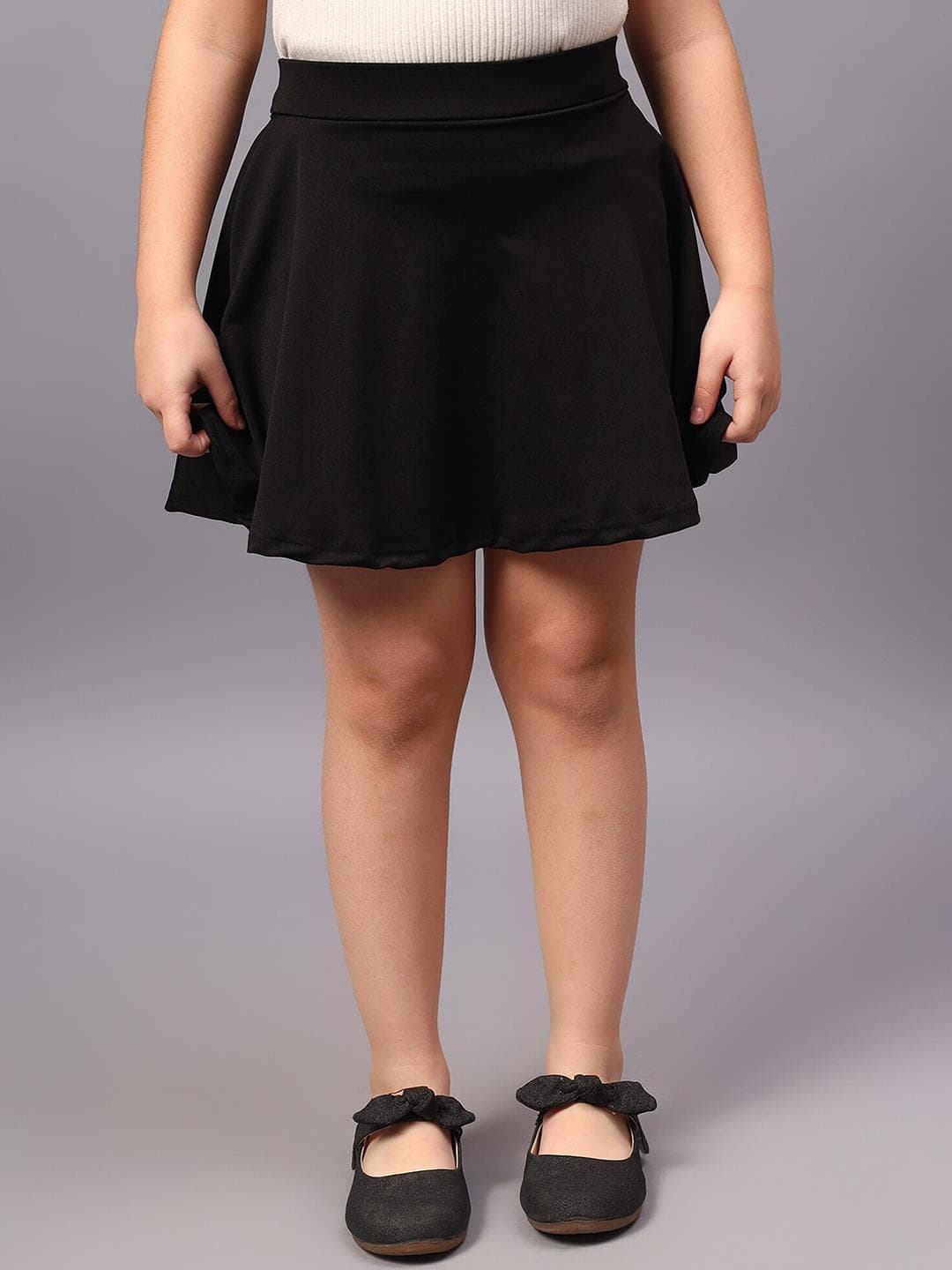 BAESD Girls Flared Skirt With Attached Shorts