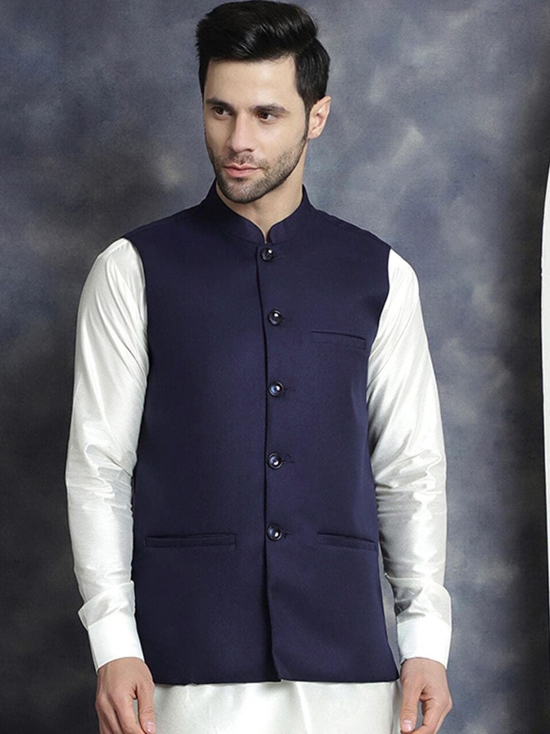 Jompers Mandarin Collar Nehru Jacket