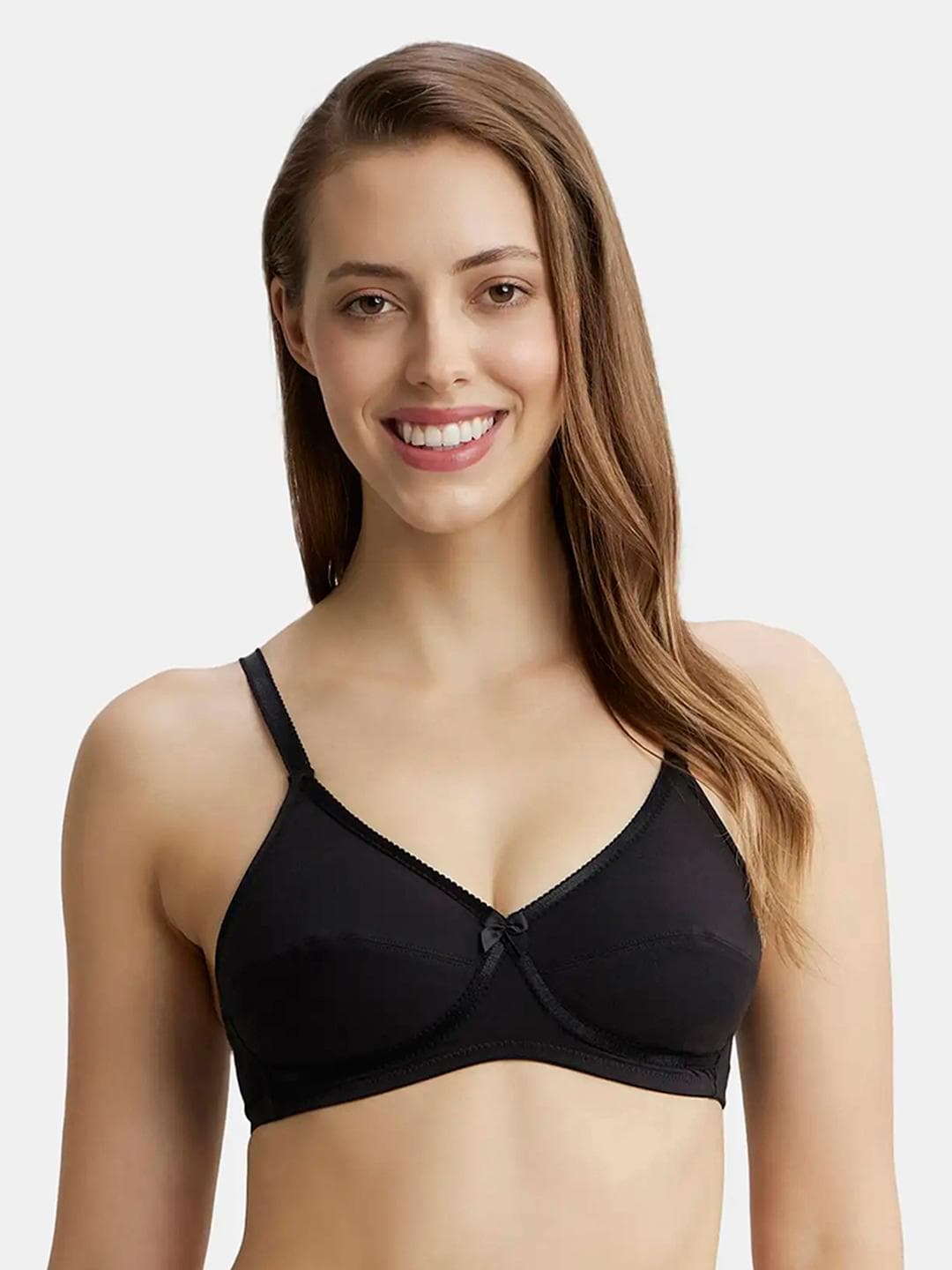 Jockey Wirefree Non Padded Cotton Medium Coverage Cross Over Everyday Bra-1242