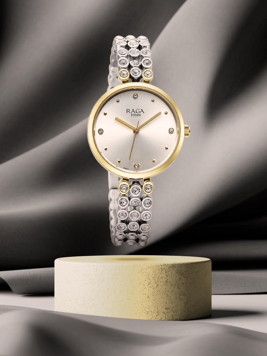 Buy Titan Raga Showstopper Quartz Analog With Silver Dial Watch For Women Nt95262bm01 - - Accessories for Women