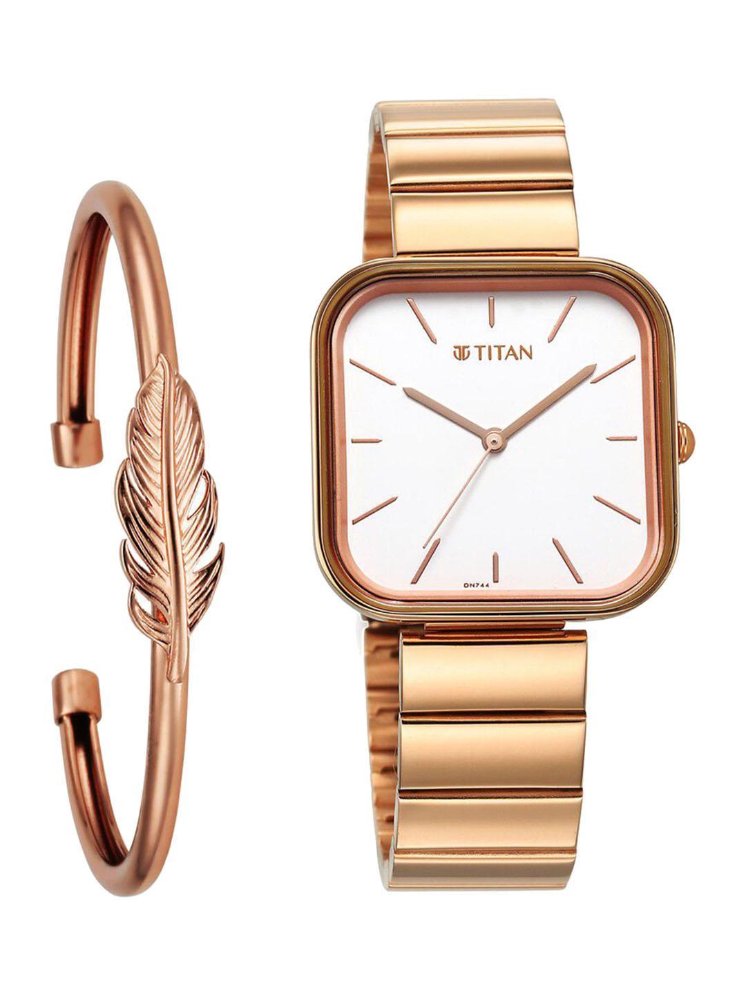 Buy Titan Purple Stackables Quartz Analog With White Dial Watch For Women Nt2715wm01f - - Accessories for Women