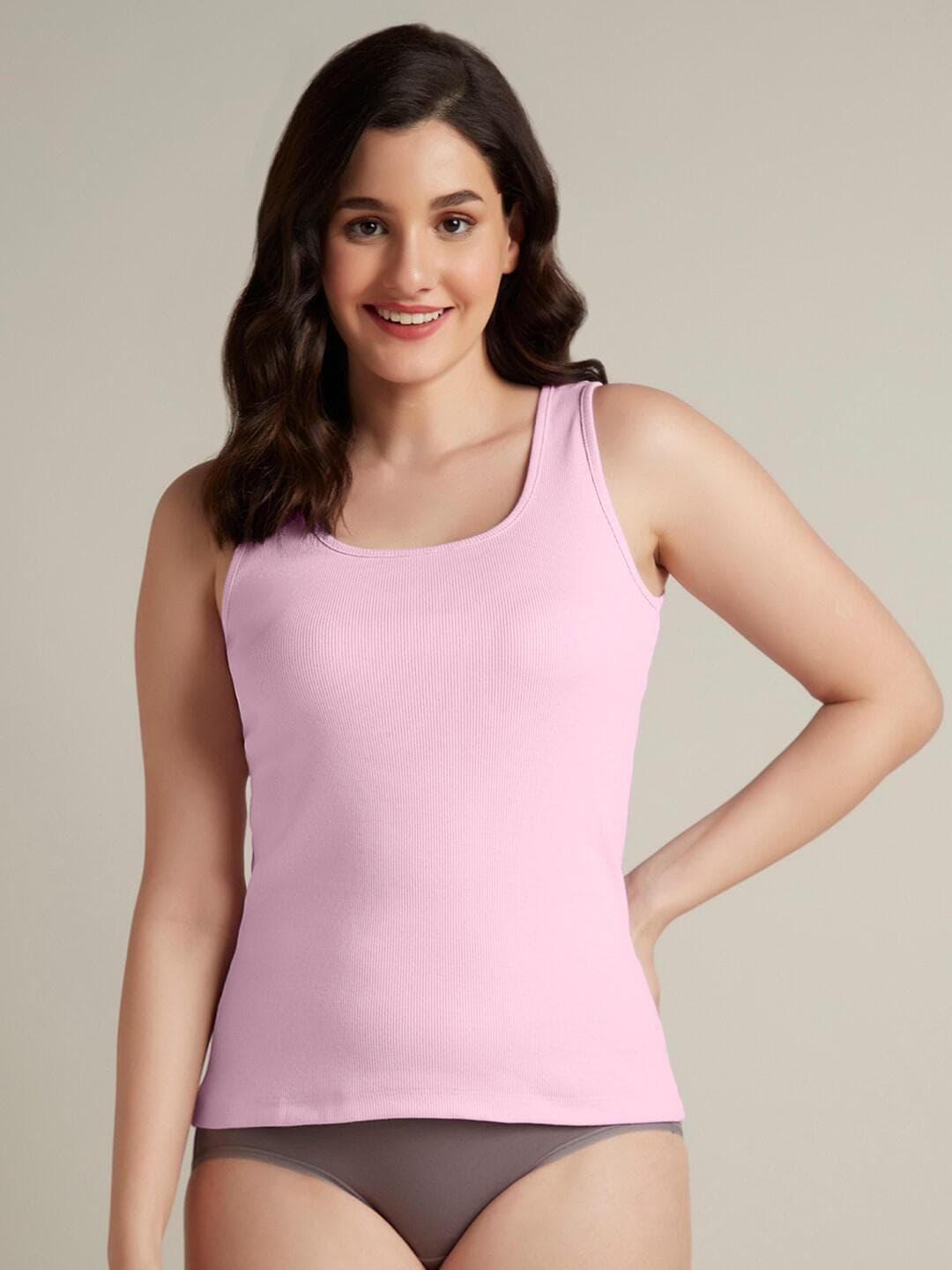 Amante Ribbed U Neck Sleeveless Camisole