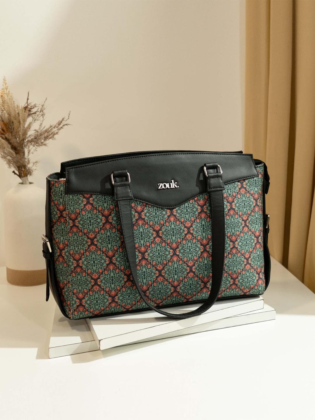 Buy ZOUK Kolkata Nouveau Textured Structured Tote Bag - - Accessories for Women