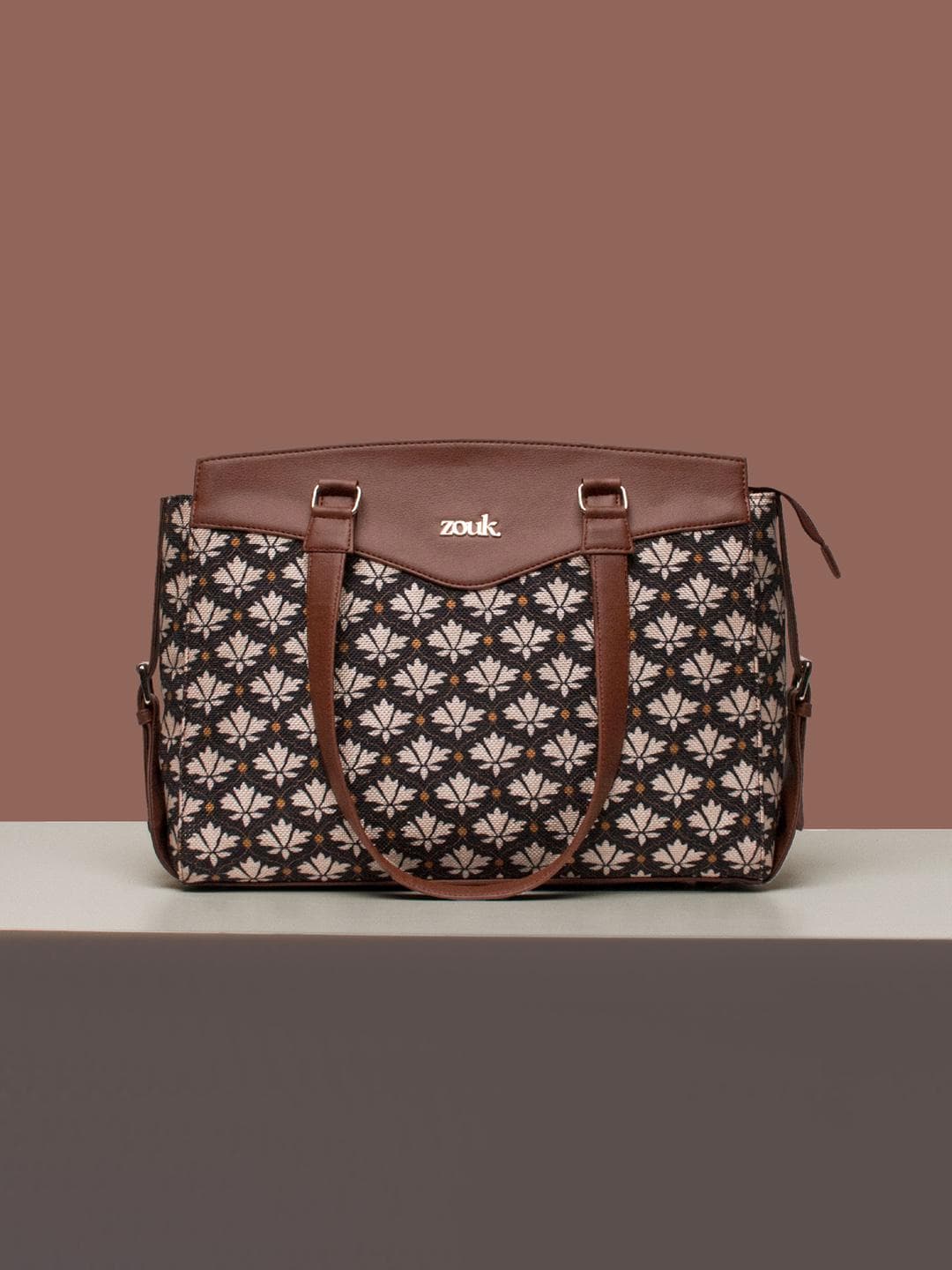 Buy ZOUK Bidri Kaiser Ethnic Motifs Printed Structured Shoulder Bag - - Accessories for Women