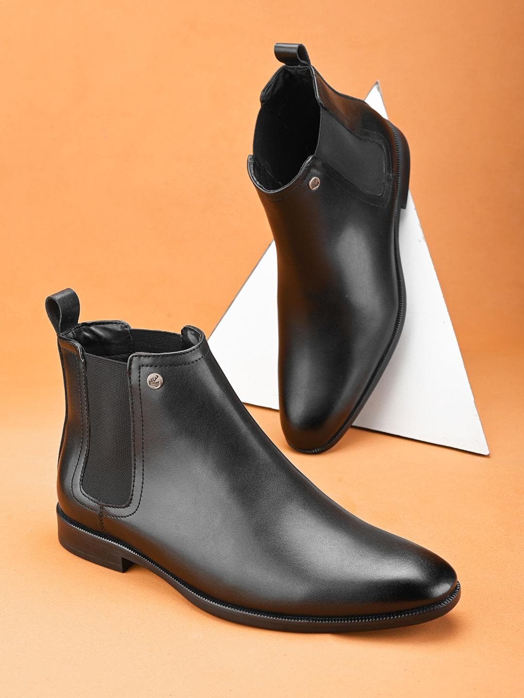 Buy The Roadster Lifestyle Co. Men Black Slip On Chelsea Boots - - Footwear for Men