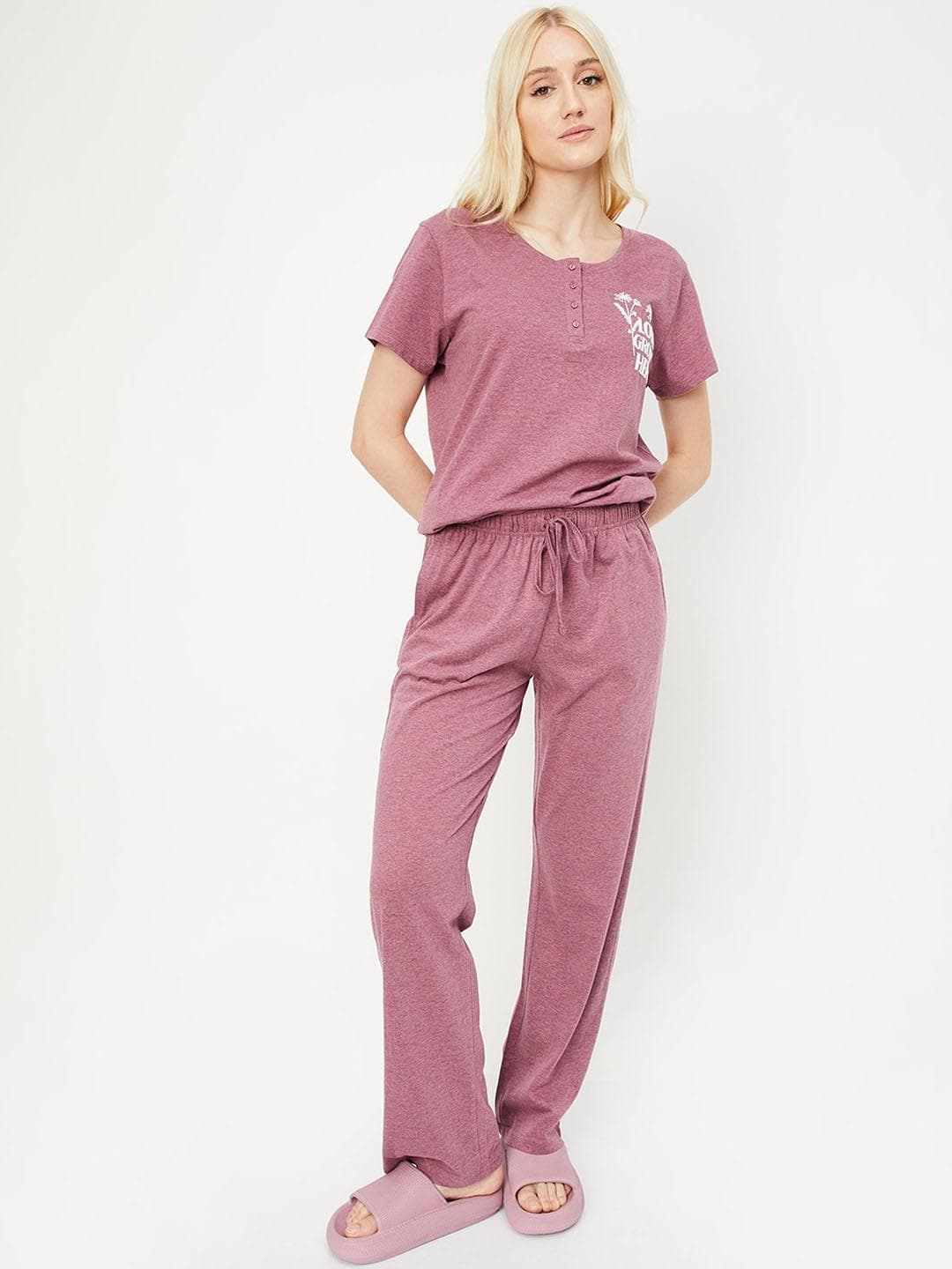 max Women Printed Night suit