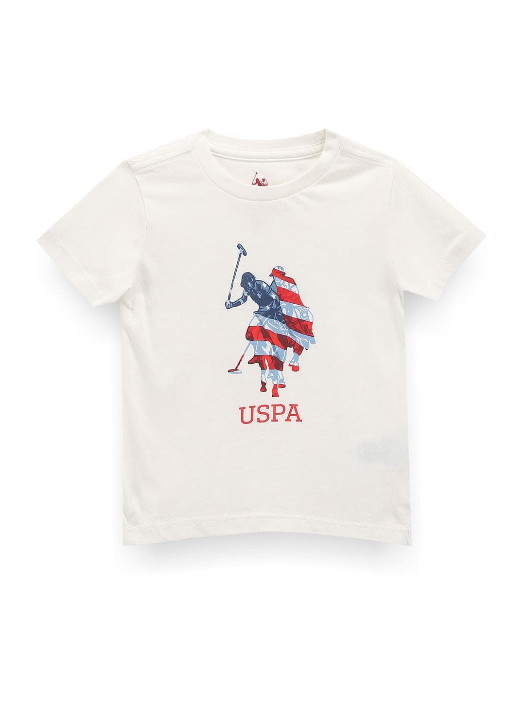 U.S. Polo Assn. Kids Boys Printed Short Sleeves Cotton T-shirt
