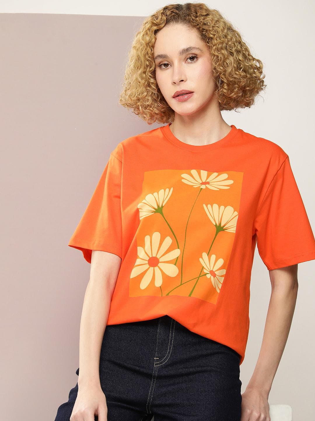 DILLINGER Women Graphic Printed Oversized T-shirt
