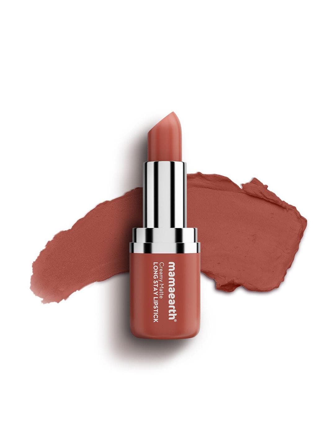 Buy Mamaearth Creamy Matte Long Stay Lipstick With Murumuru Butter Apricot Taupe - - Personal Care for Unisex