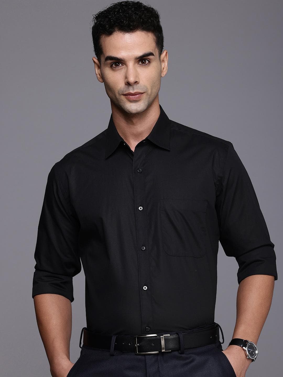 Raymond Pure Cotton Opaque Formal Shirt