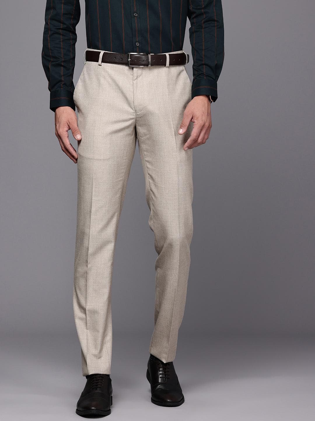 Raymond Men Contemporary Fit Formal Trousers