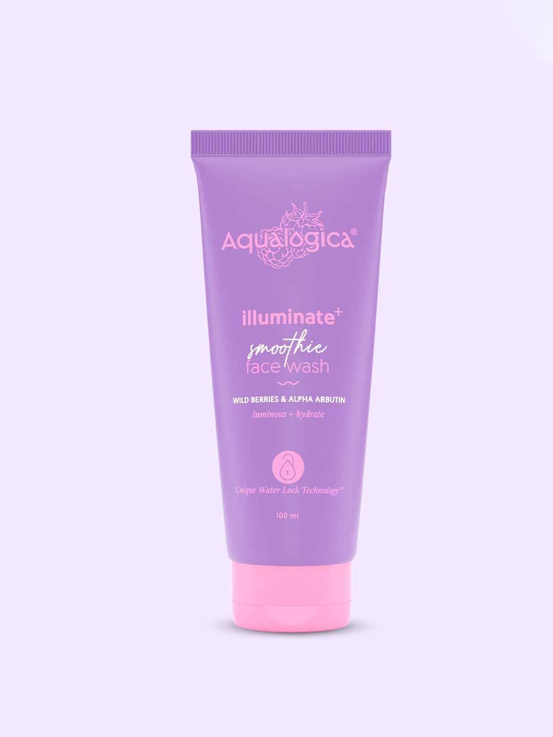 Buy Aqualogica Illuminate+ Smoothie Face Wash With Wild Berries & Alpha Arbutin 100 Ml - - Personal Care for Unisex