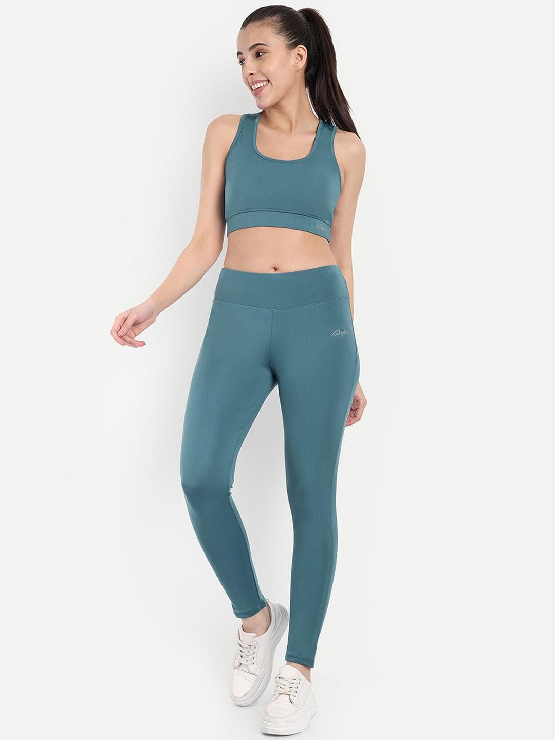 WAYLENE Round Neck Sports Bra & Tights