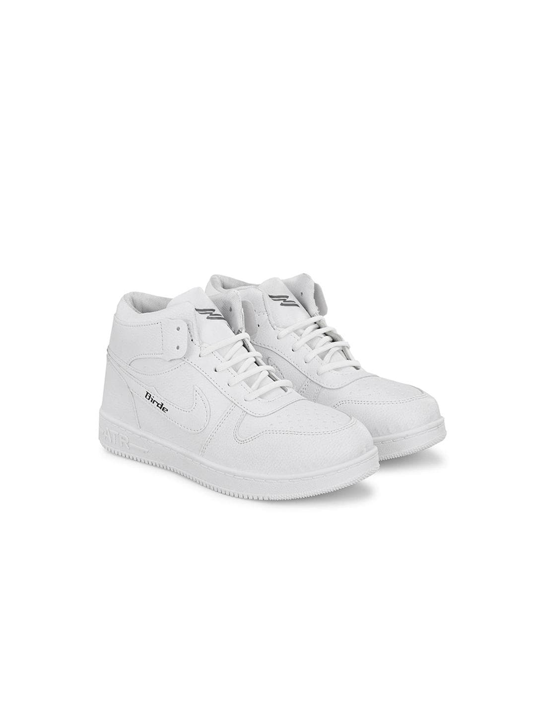 BIRDE Boys Perforations Mid Top Lightweight Sneakers