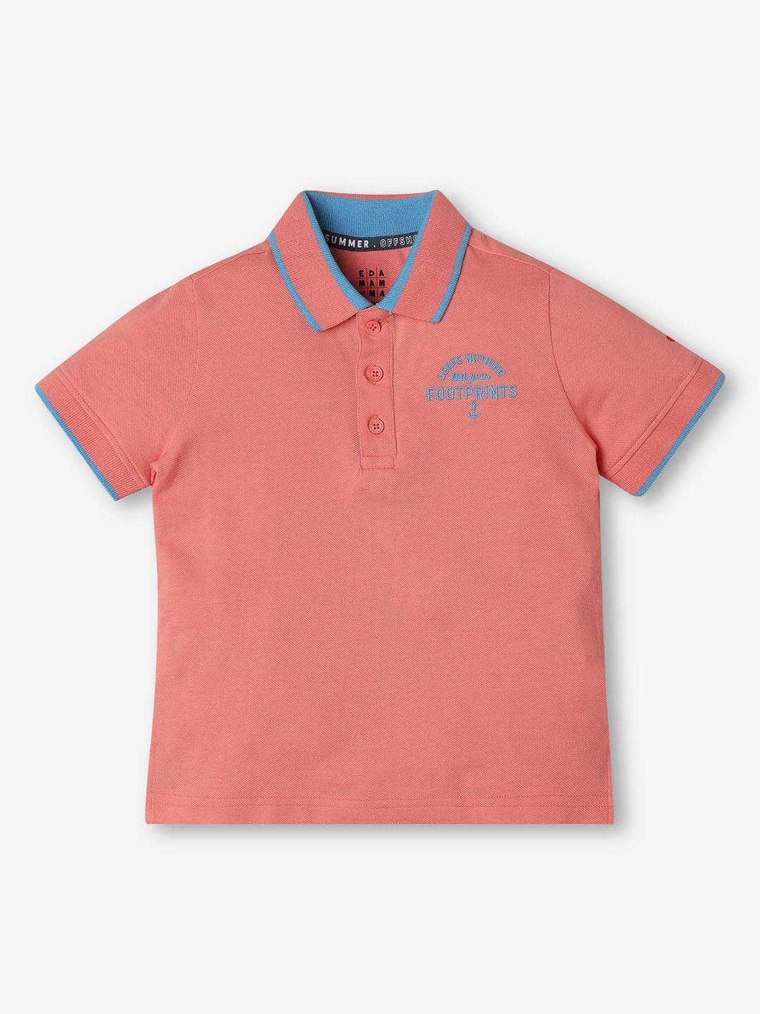 Ed-a-Mamma Sustainable Cotton Polo Collar Short Sleeves T-shirt